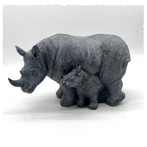 Figura Rinoceronte con Cría...
