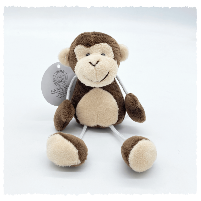 Peluche animales Mono con imán 10x6 CM
